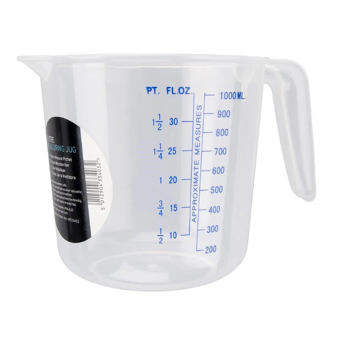 CU403 Chef Aid Polypropylene Jug 1ltr - JD Catering Equipment Solutions Ltd
