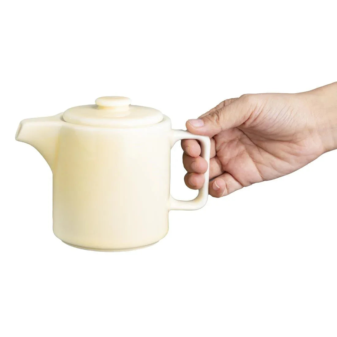 CU421 Olympia Fondant Tea Pot Lemon - 450ml 15.2fl oz (Box 2) - JD Catering Equipment Solutions Ltd