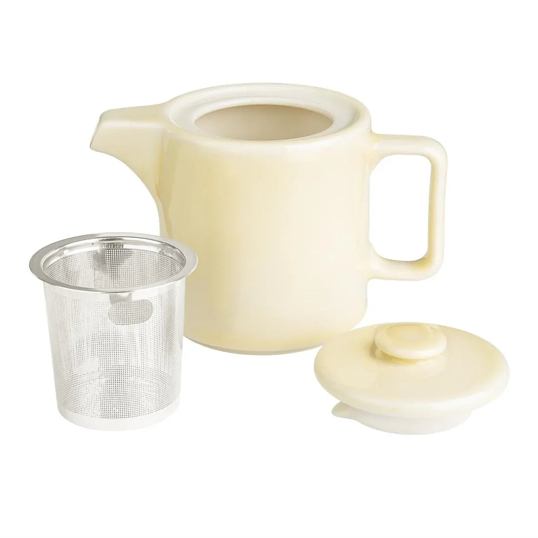 CU421 Olympia Fondant Tea Pot Lemon - 450ml 15.2fl oz (Box 2) - JD Catering Equipment Solutions Ltd