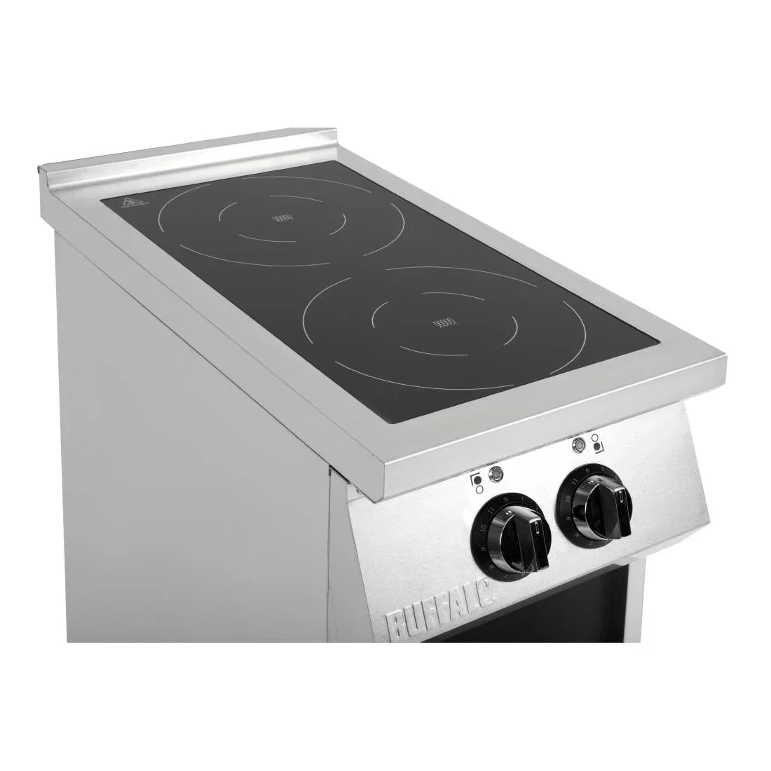 CU487 Buffalo Freestanding 2 Zone Induction Hob - JD Catering Equipment Solutions Ltd