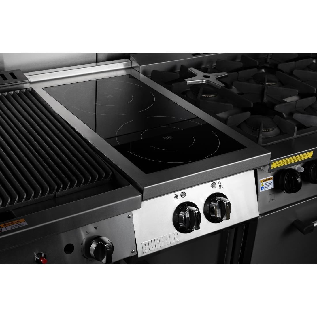 CU487 Buffalo Freestanding 2 Zone Induction Hob JD Catering Equipment Solutions Ltd