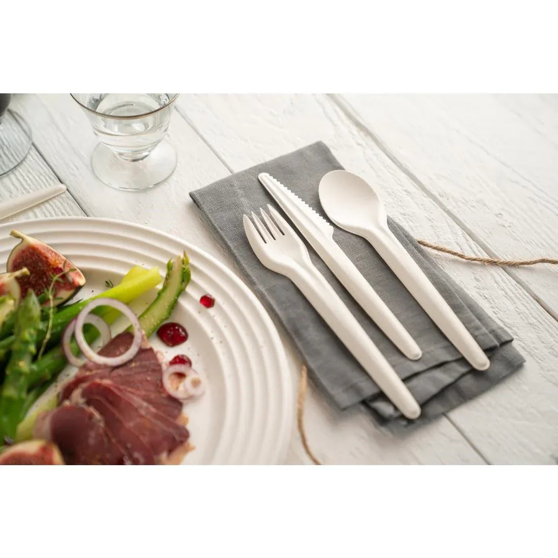 CU495 Sabert Recyclable Paper Cutlery Knife (Pack of 1000) - JD Catering Equipment Solutions Ltd