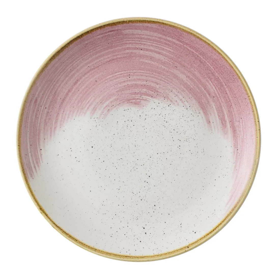 CU645 Churchill Stonecast Accents Petal Pink Evolve Coupe Plate 160mm (Pack of 12) - JD Catering Equipment Solutions Ltd