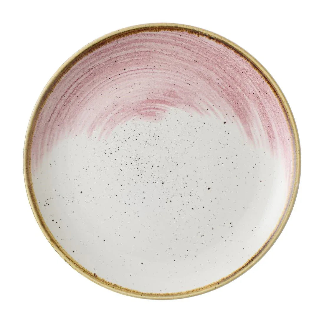 CU646 Churchill Stonecast Accents Petal Pink Evolve Coupe Plate 220mm (Pack of 12) - JD Catering Equipment Solutions Ltd