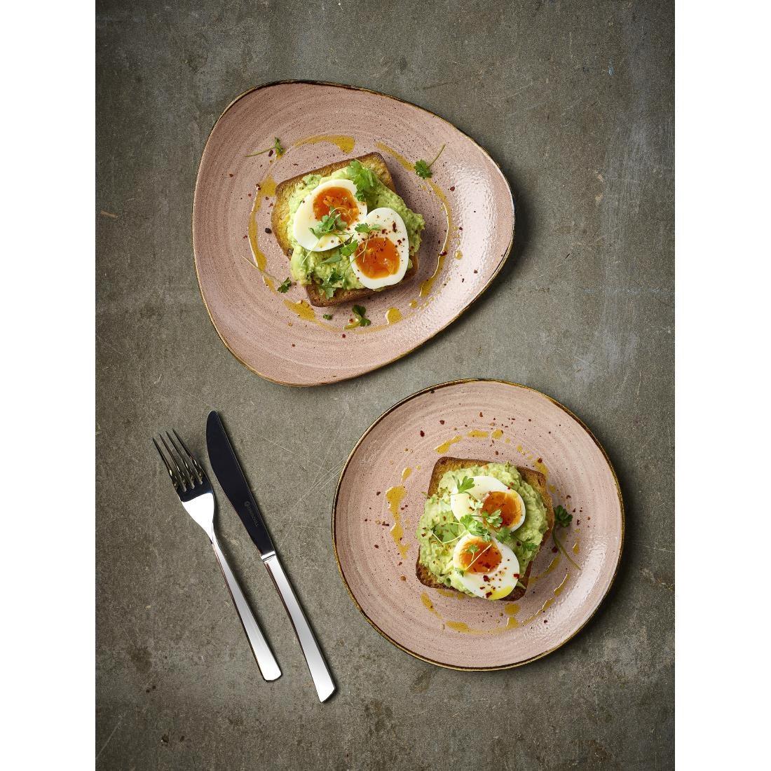 CU659 Churchill Stonecast Raw Terracotta Lotus Bowl 229mm (Pack of 12) - JD Catering Equipment Solutions Ltd