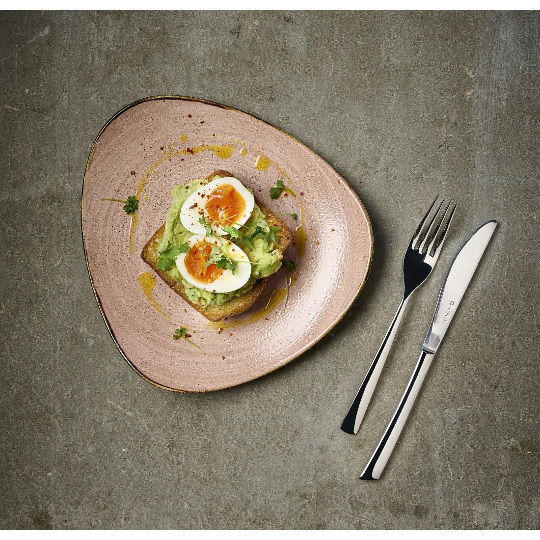 CU659 Churchill Stonecast Raw Terracotta Lotus Bowl 229mm (Pack of 12) JD Catering Equipment Solutions Ltd