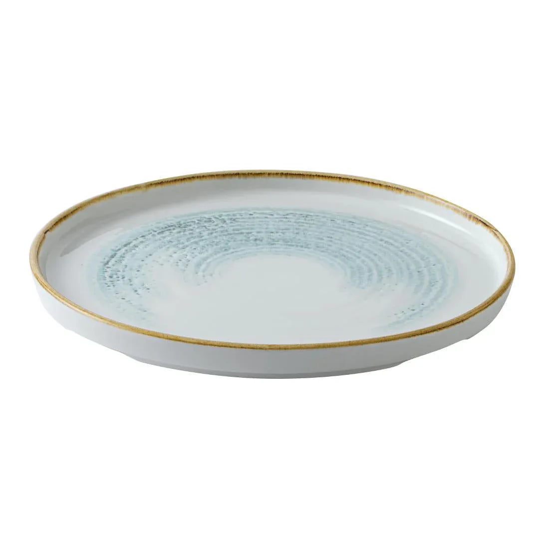 CU660 Churchill Homespun Accents Aquamarine Walled Plate 260mm (Pack of 6) - JD Catering Equipment Solutions Ltd