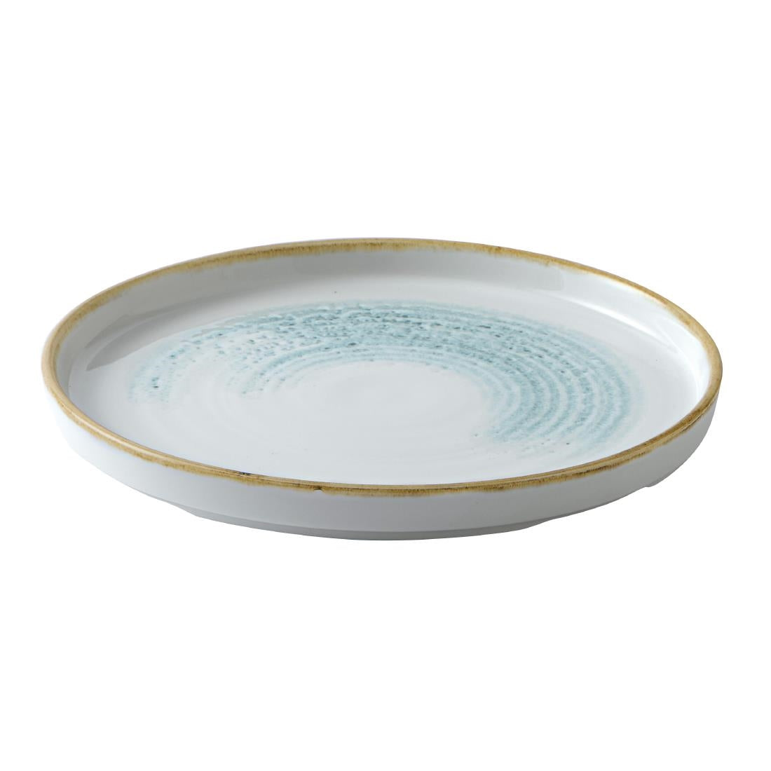 CU661 Churchill Homespun Accents Aquamarine Walled Plate 220mm (Pack of 6) JD Catering Equipment Solutions Ltd