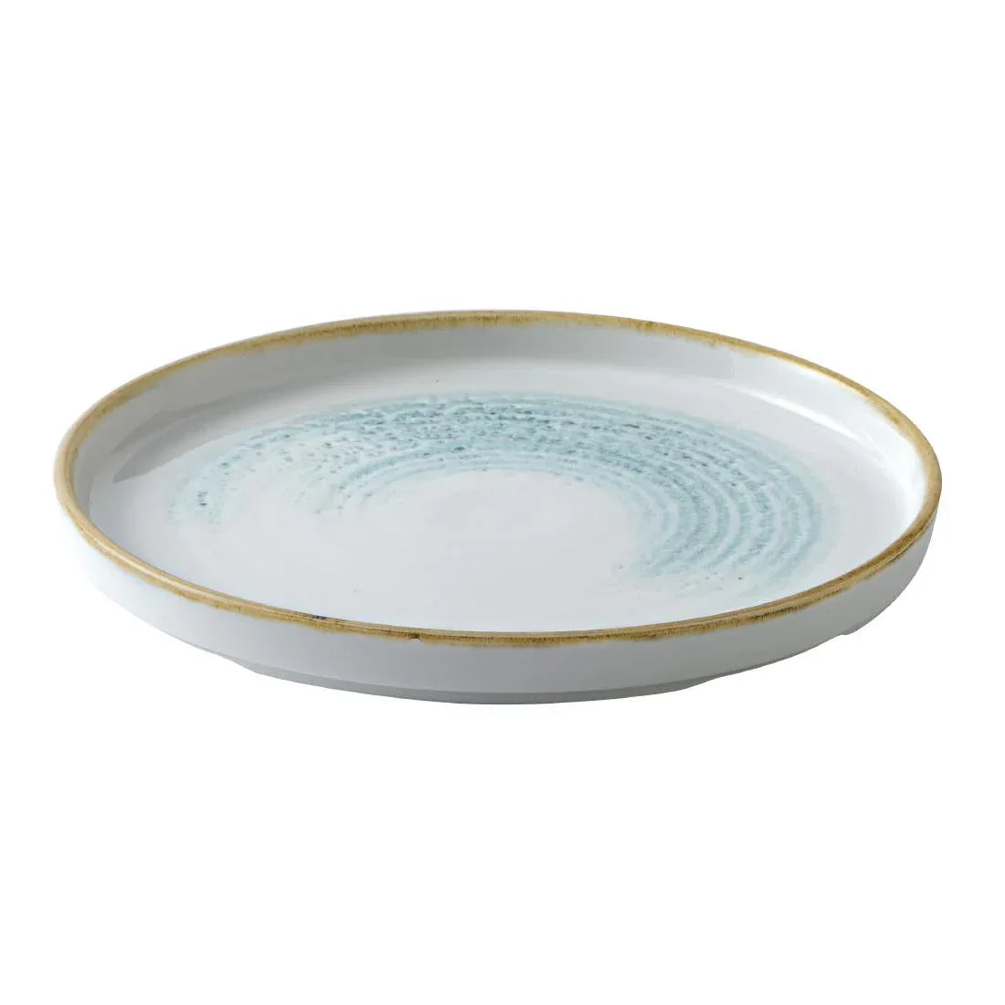 CU661 Churchill Homespun Accents Aquamarine Walled Plate 220mm (Pack of 6) - JD Catering Equipment Solutions Ltd
