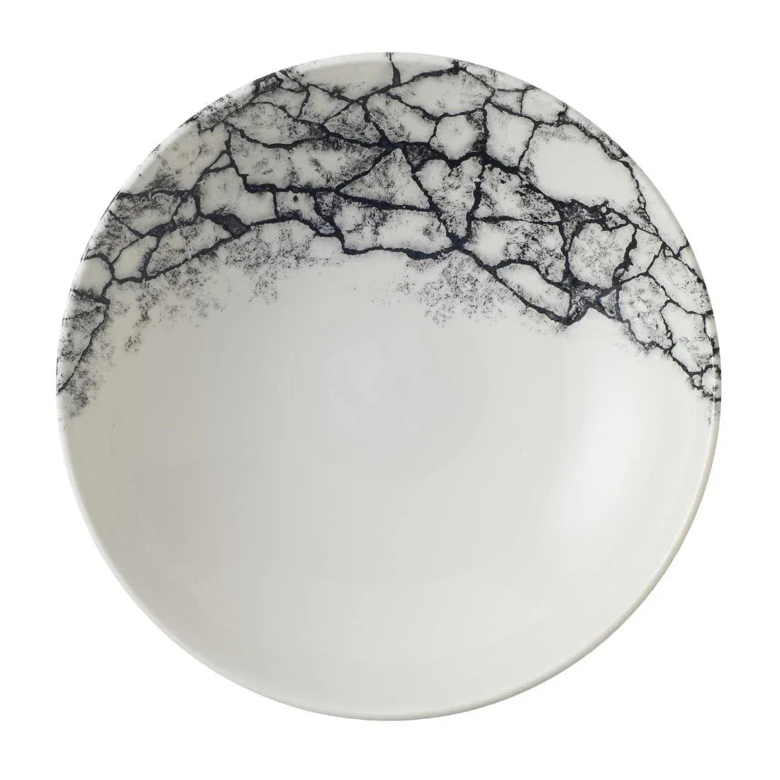 CU669 Churchill Kintsugi Accents Quartz Black Evolve Coupe Bowl 184mm (Pack of 12) - JD Catering Equipment Solutions Ltd