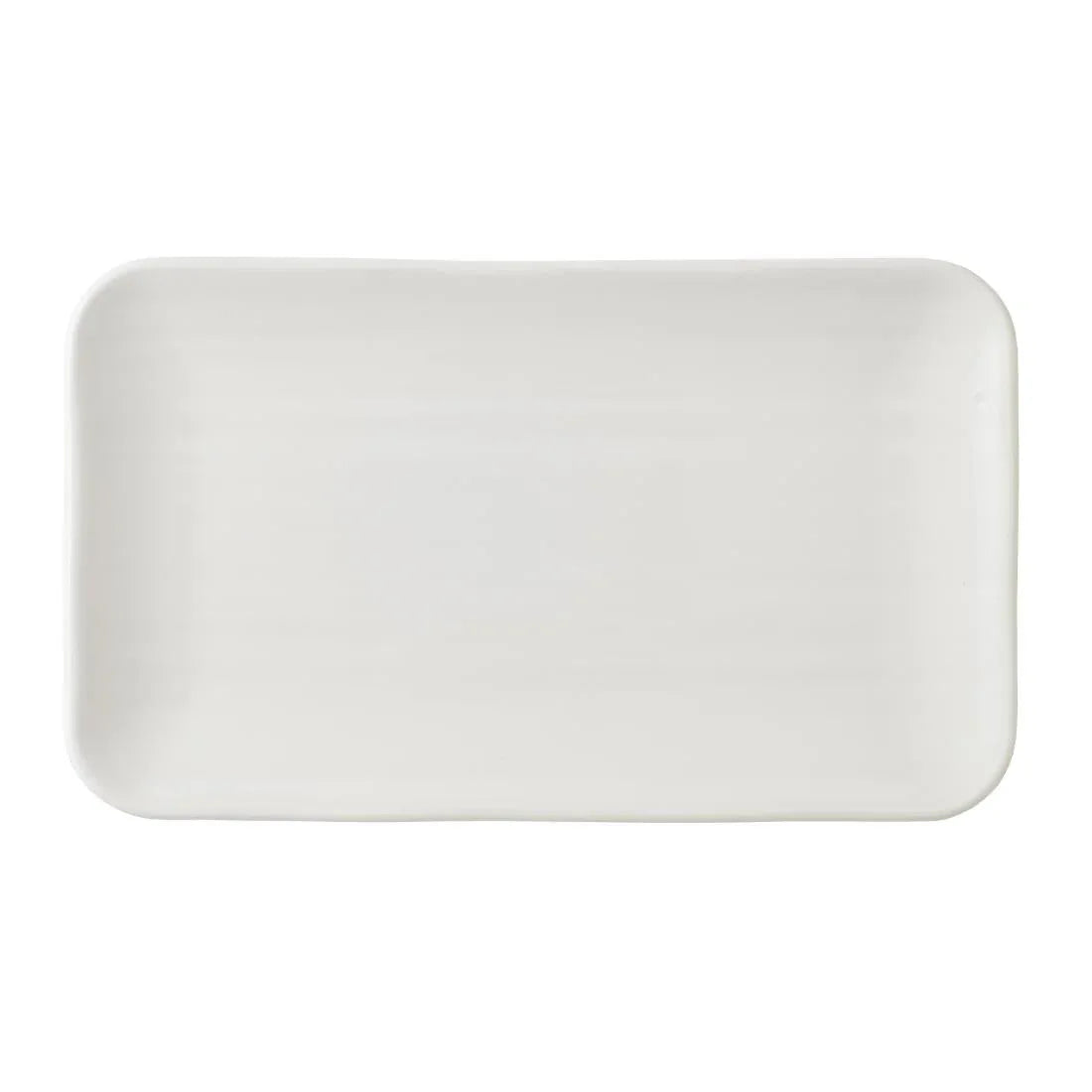 CU678 Churchill Dudson Harvest Norse White Organic Rectangular Plate 270 x 160mm (Pack of 12) - JD Catering Equipment Solutions Ltd