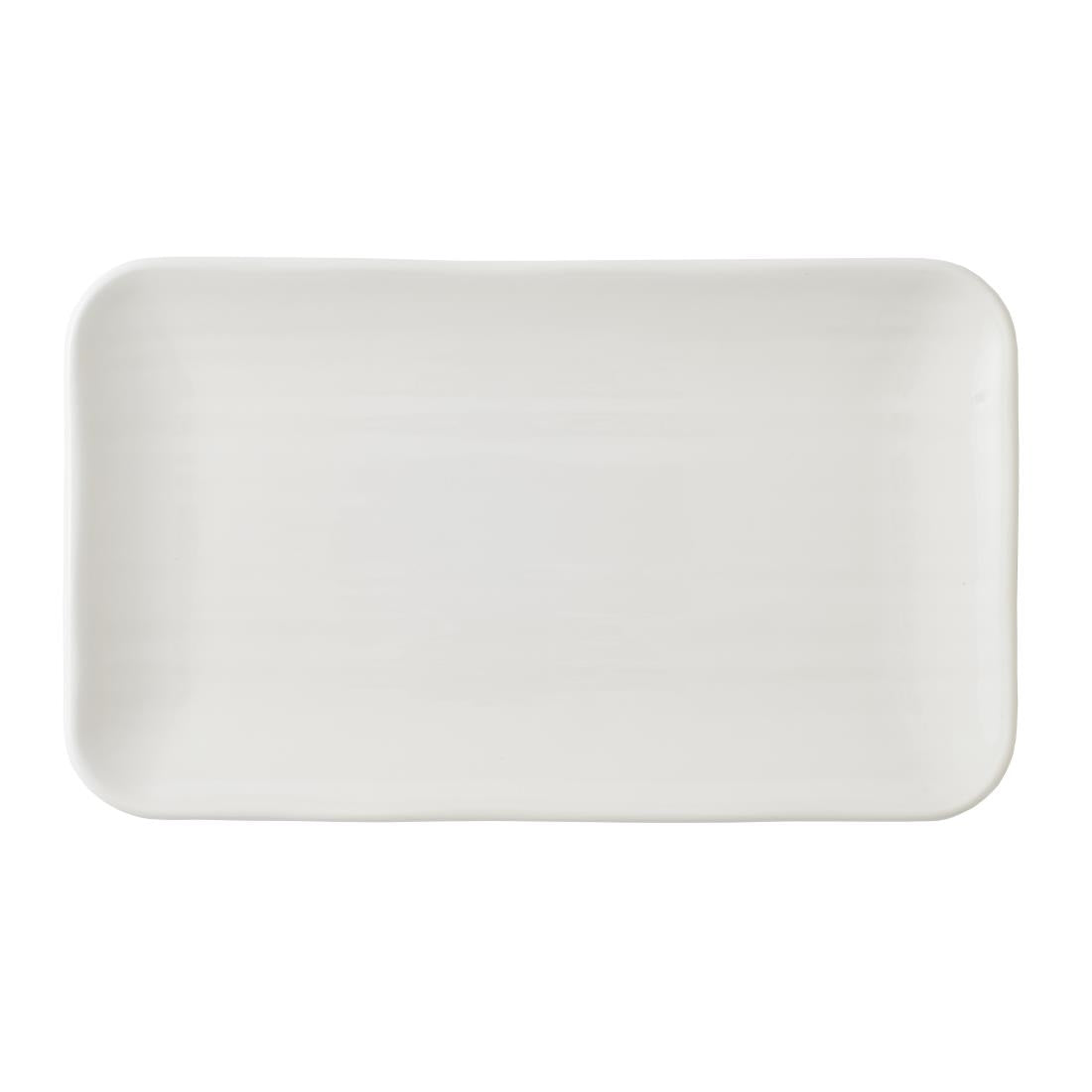 CU678 Churchill Dudson Harvest Norse White Organic Rectangular Plate 270 x 160mm (Pack of 12) JD Catering Equipment Solutions Ltd
