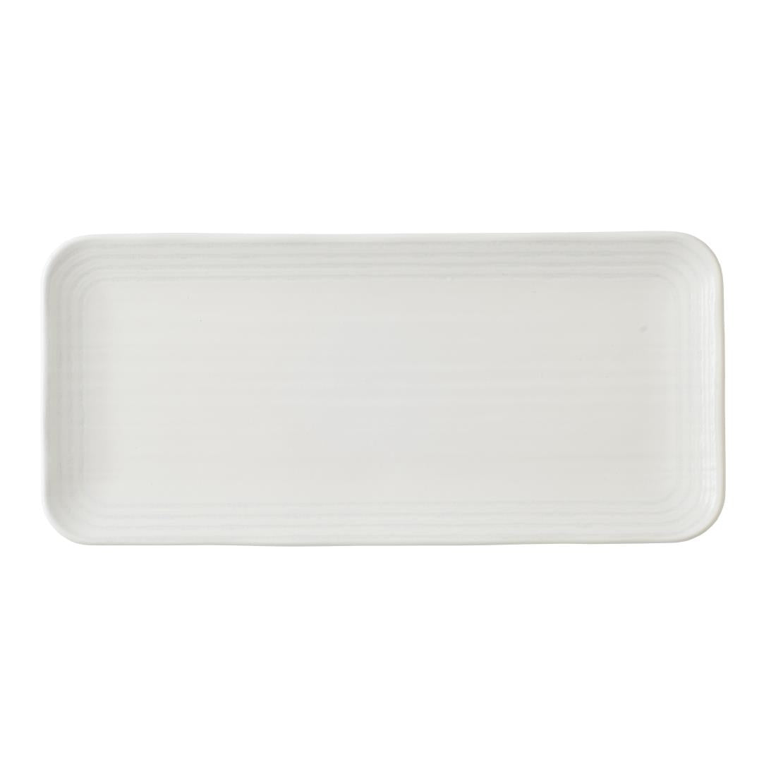 CU679 Churchill Dudson Harvest Norse White Organic Coupe Rect Platter 350 x 159mm (Pack of 6) JD Catering Equipment Solutions Ltd