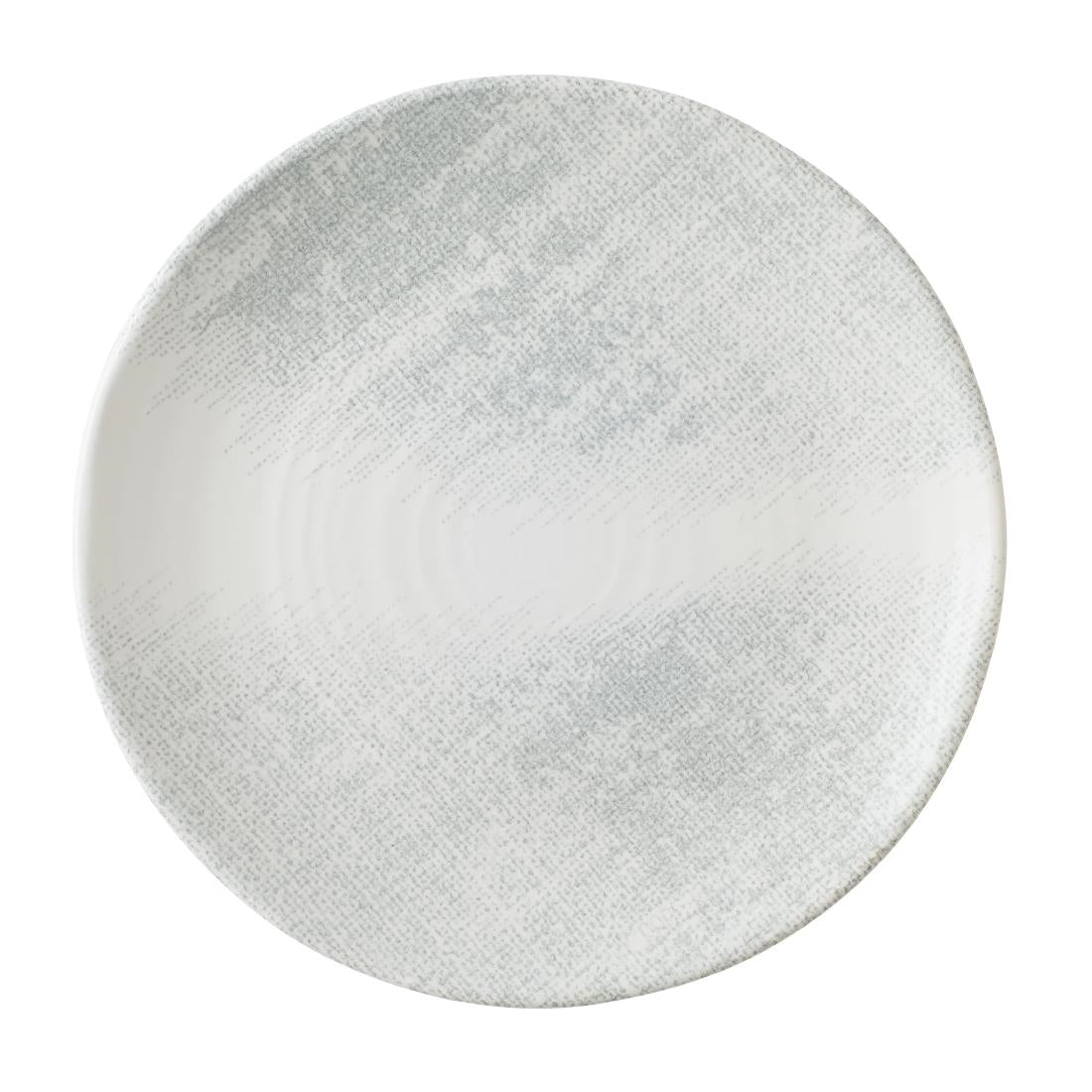 CU685 Churchill Makers Collection Jute Grey Organic Coupe Plate 229mm (Pack of 12) JD Catering Equipment Solutions Ltd