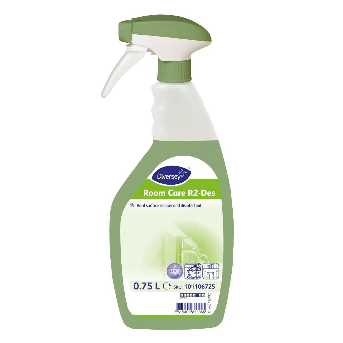 CU691 Diversey Room Care R2-Des Hard Surface Cleaner and Disinfectant Ready To Use 750ml JD Catering Equipment Solutions Ltd