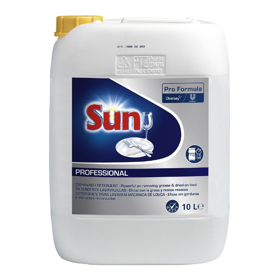CU693 Sun Pro-Formula Dishwasher Detergent Concentrate 10Ltr JD Catering Equipment Solutions Ltd