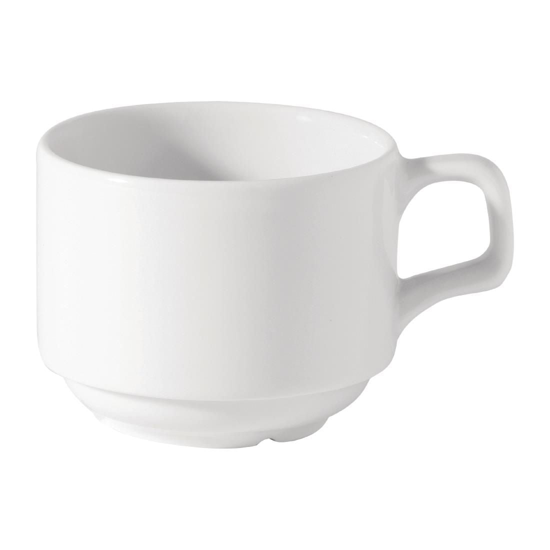 CW285 Utopia Titan Stacking Cups White 200ml (Pack of 36) JD Catering Equipment Solutions Ltd