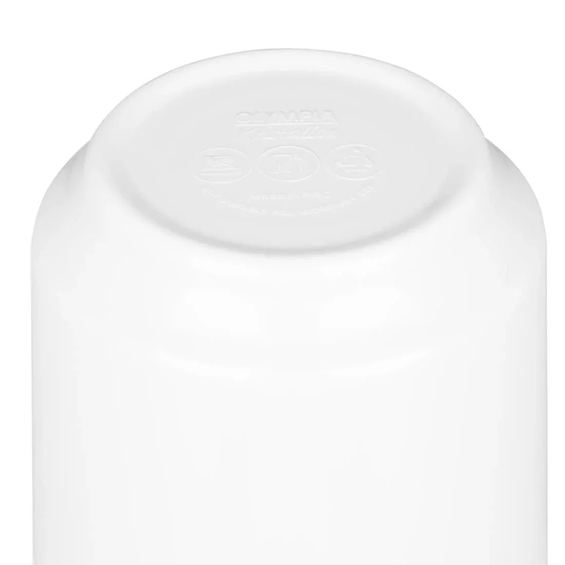 CW290 Kristallon Melamine Mugs White 340ml 12oz (Pack of 6) - JD Catering Equipment Solutions Ltd