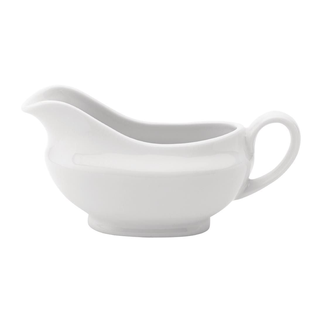 CW339 Utopia Titan Traditional Sauce Boats White 110ml (Pack of 6) JD Catering Equipment Solutions Ltd