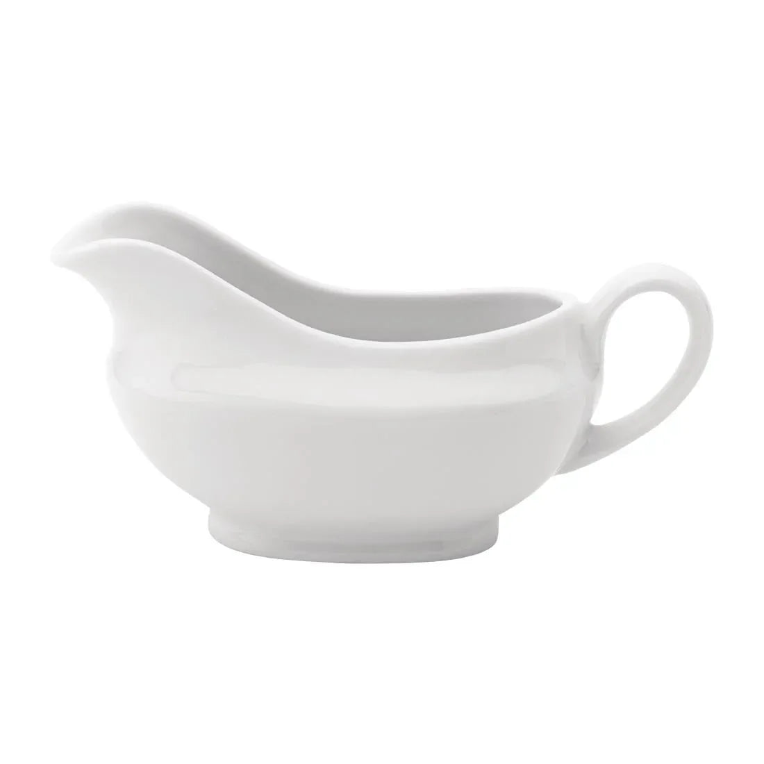 CW339 Utopia Titan Traditional Sauce Boats White 110ml (Pack of 6) - JD Catering Equipment Solutions Ltd