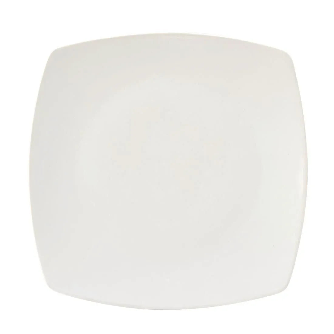 CW347 Utopia Titan Rounded Square Plates White 270mm (Pack of 6) - JD Catering Equipment Solutions Ltd