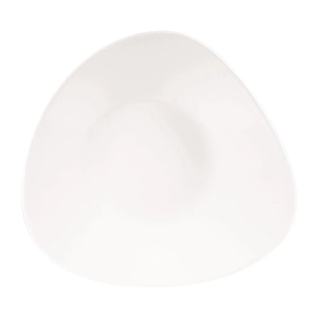 CW558 Churchill Lotus Triangular Shallow Bowls White 238mm (Pack of 12) - JD Catering Equipment Solutions Ltd