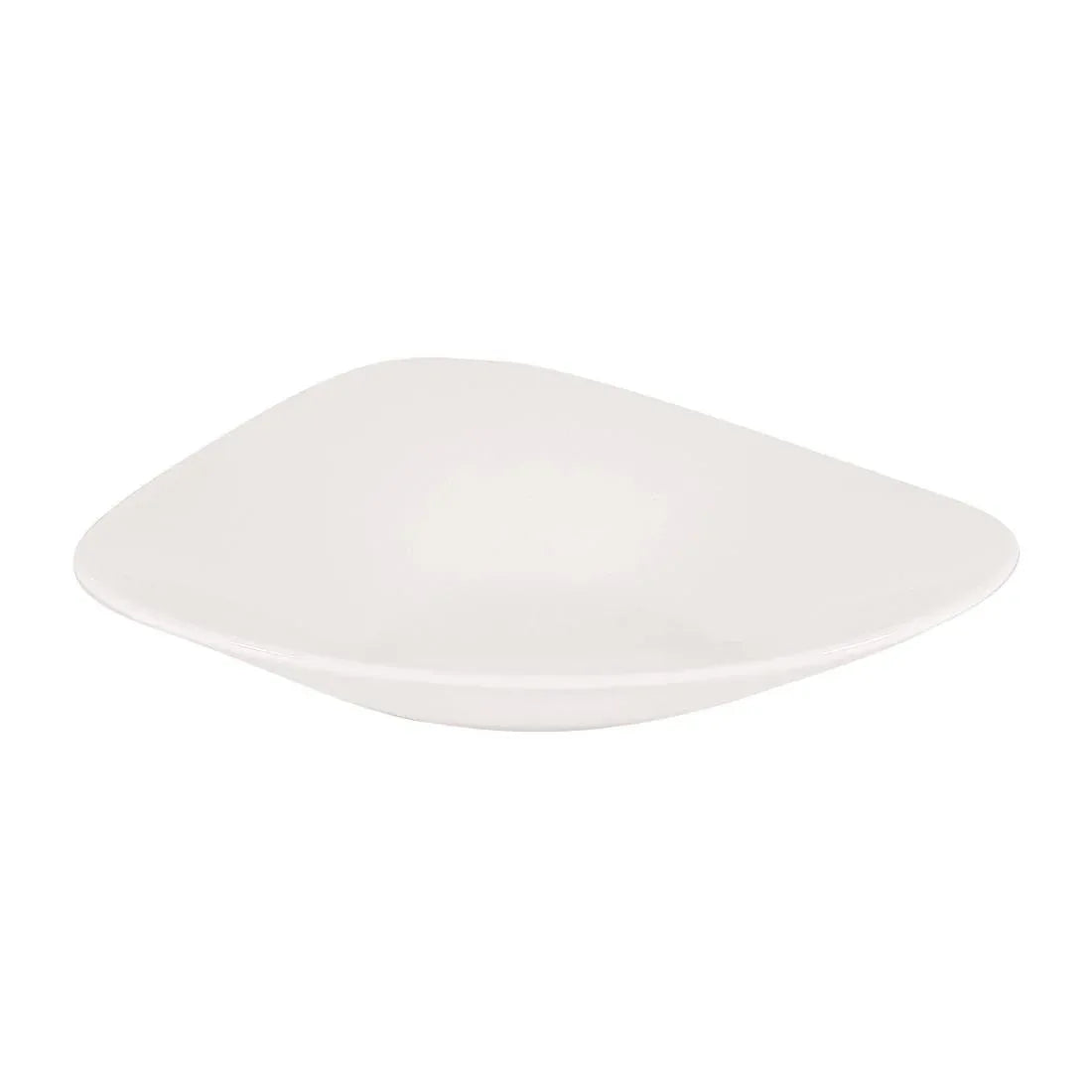 CW558 Churchill Lotus Triangular Shallow Bowls White 238mm (Pack of 12) - JD Catering Equipment Solutions Ltd