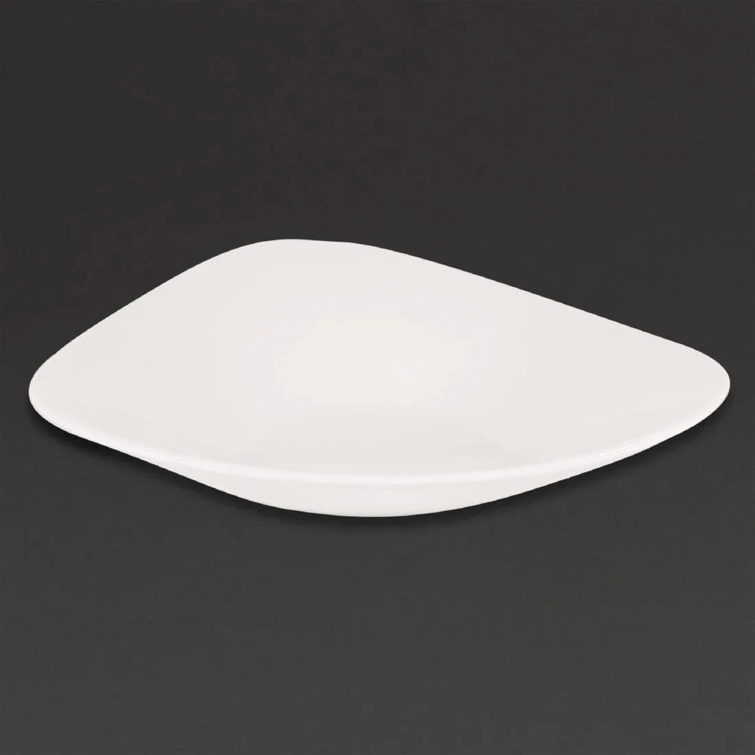 CW558 Churchill Lotus Triangular Shallow Bowls White 238mm (Pack of 12) - JD Catering Equipment Solutions Ltd