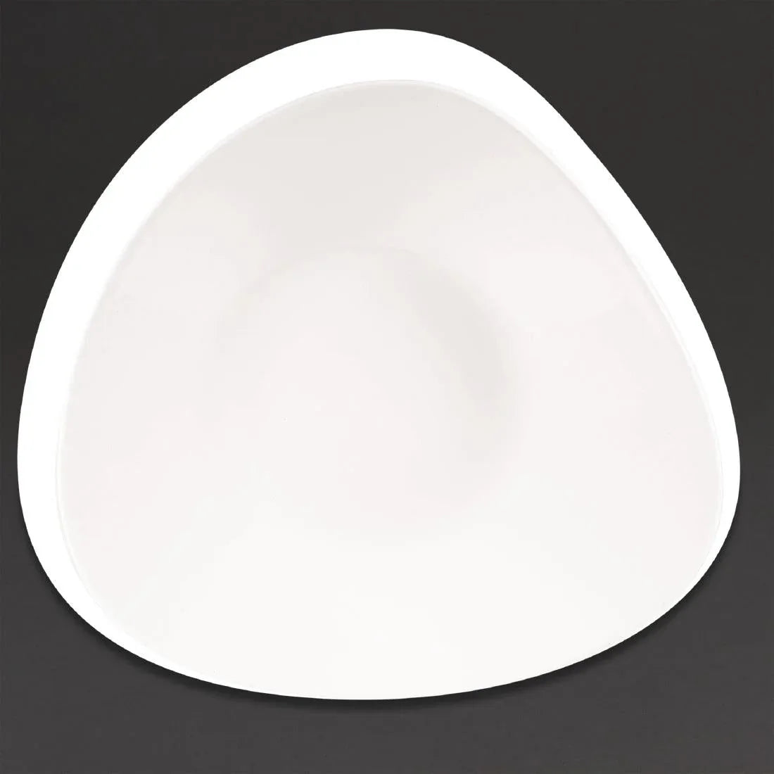 CW558 Churchill Lotus Triangular Shallow Bowls White 238mm (Pack of 12) - JD Catering Equipment Solutions Ltd