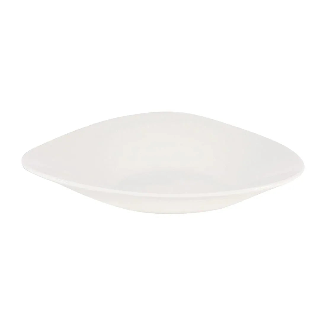 CW559 Churchill Lotus Triangular Shallow Bowls White 278mm (Pack of 12) - JD Catering Equipment Solutions Ltd