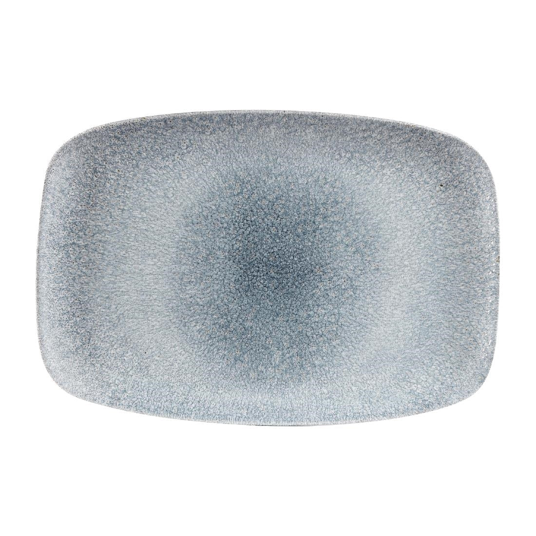 CW560 Churchill Studio Prints Raku Rectangular Plates Topaz Blue 245 x 355mm (Pack of 6) JD Catering Equipment Solutions Ltd