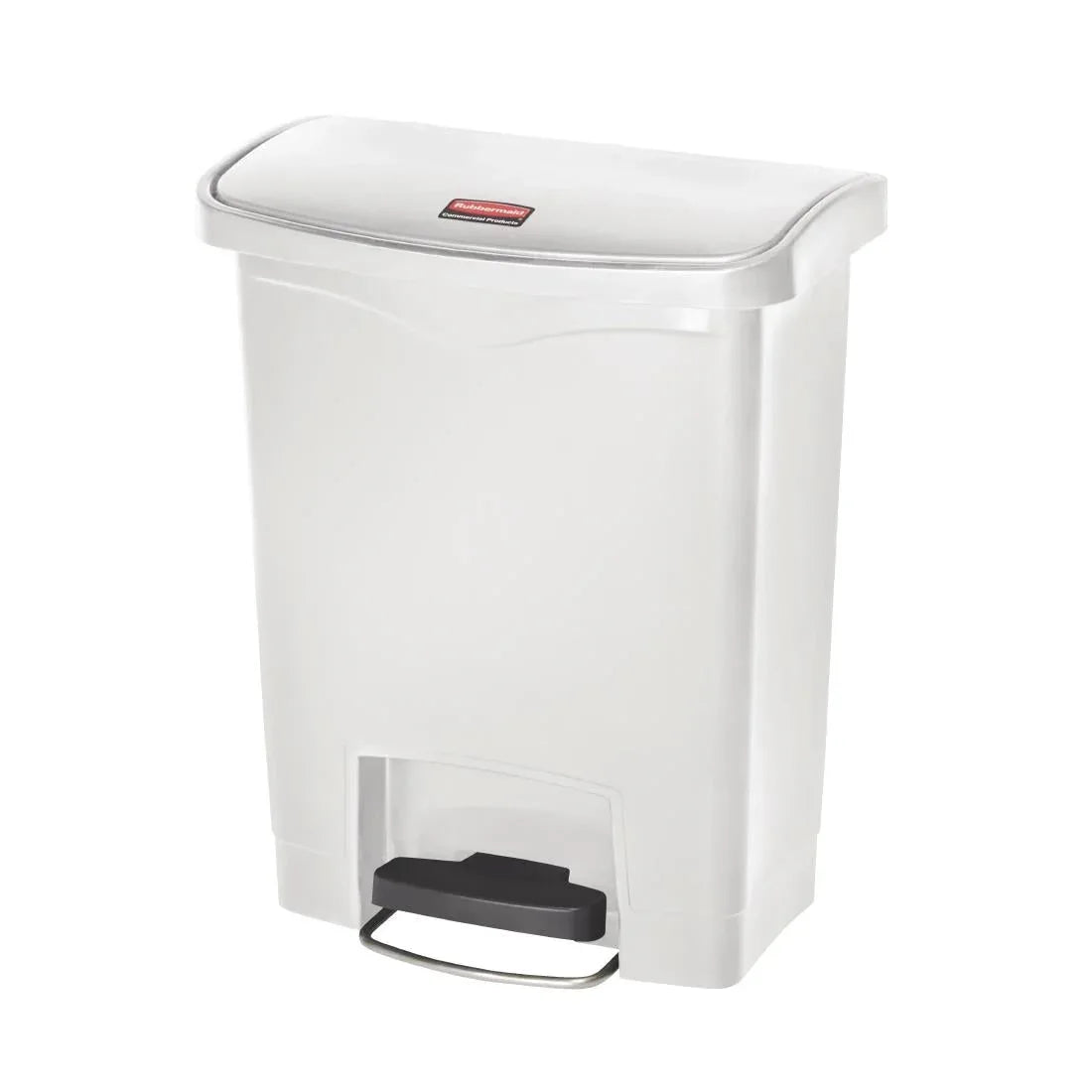CW582 Rubbermaid Slim Jim Step on Bin Front Pedal 30Ltr White - JD Catering Equipment Solutions Ltd