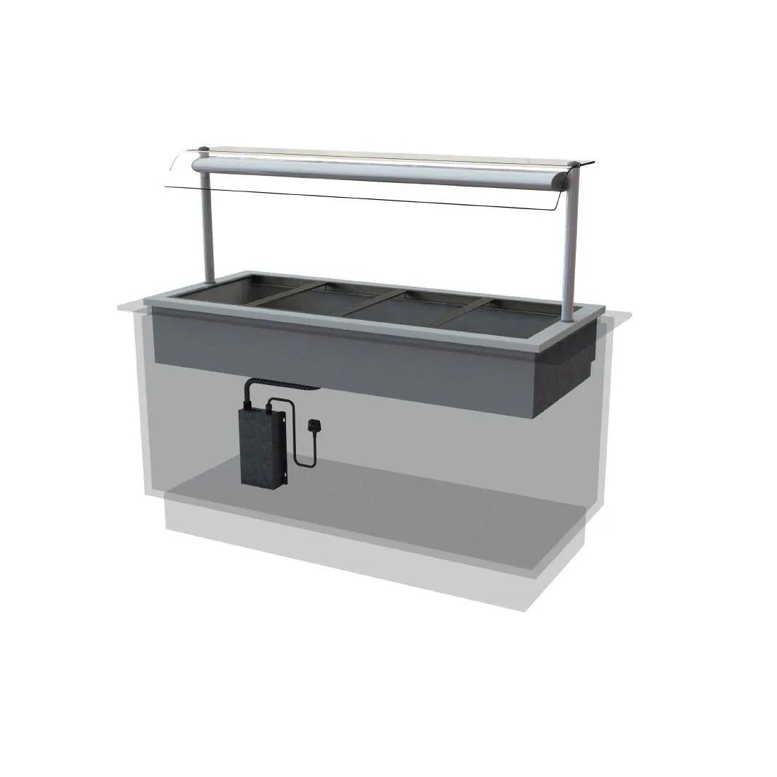 CW614 Designline Drop In Dry Heat Bain Marie HBM4 - JD Catering Equipment Solutions Ltd