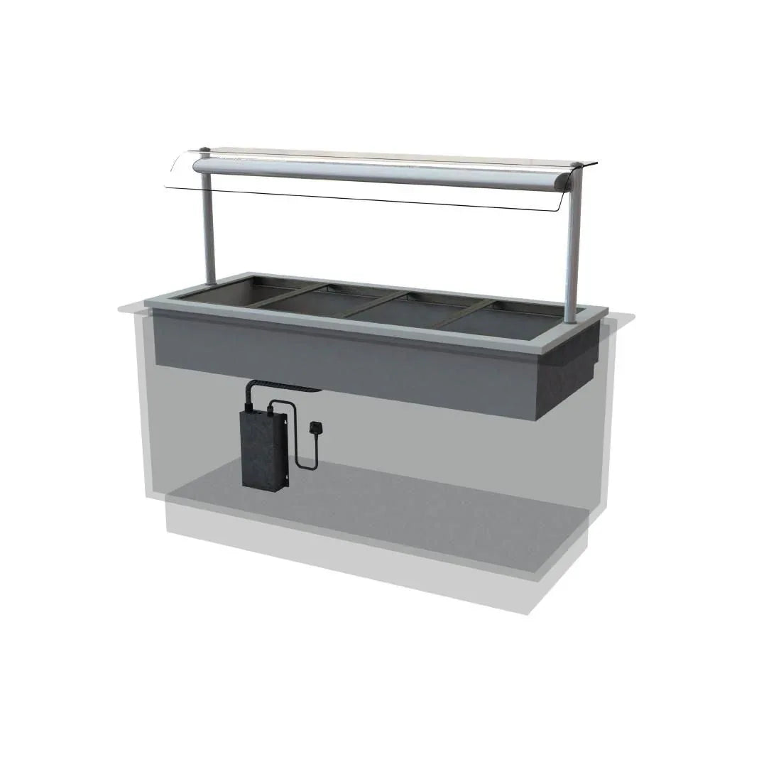 CW614 Designline Drop In Dry Heat Bain Marie HBM4 - JD Catering Equipment Solutions Ltd