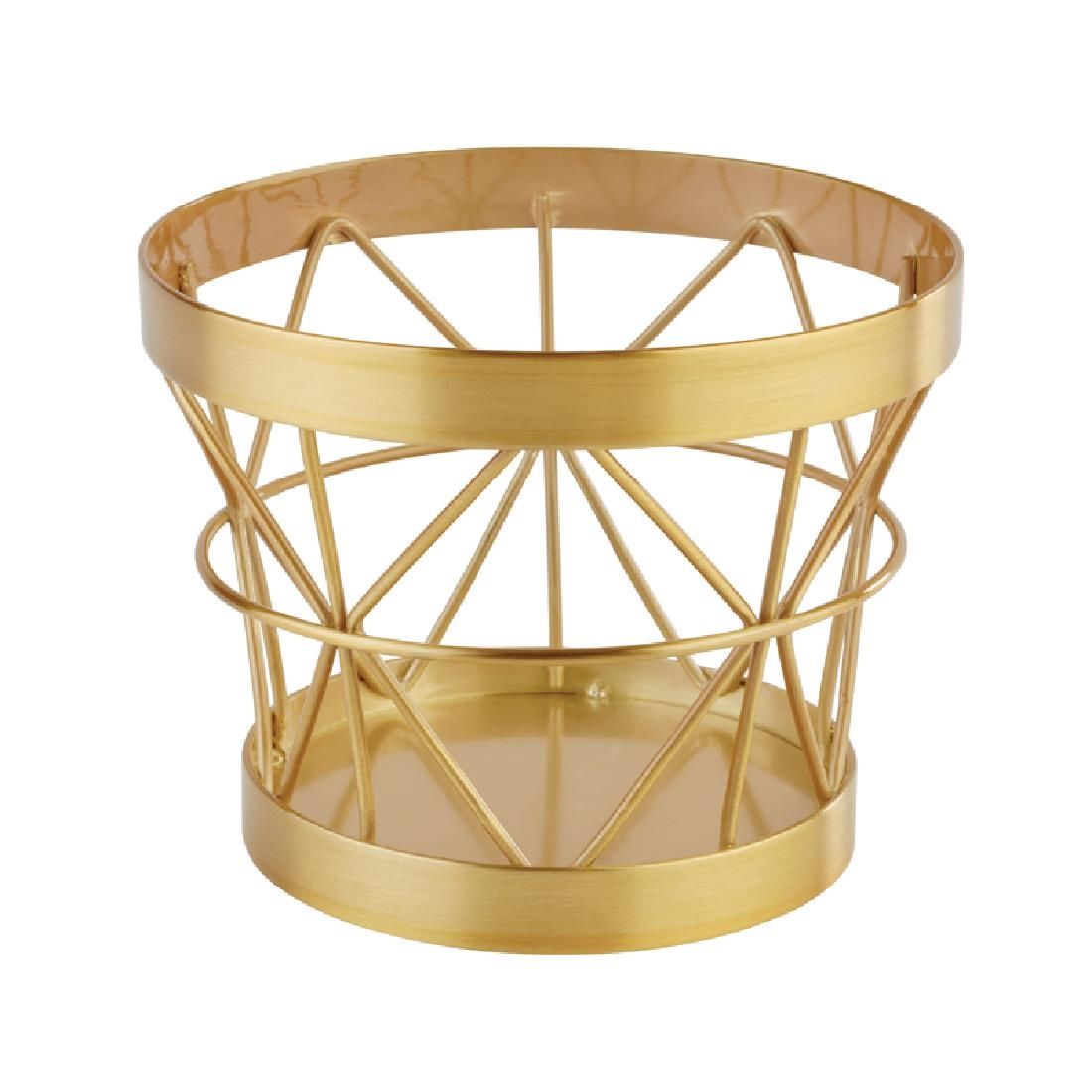 CW699 APS+ Metal Basket Gold Brushed 80 x 105mm JD Catering Equipment Solutions Ltd