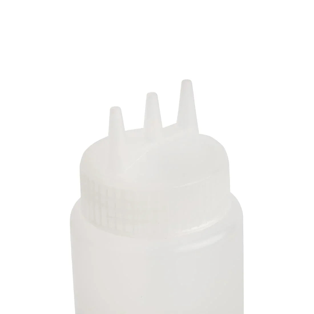 CW725 Vogue Clear 3 Nozzle Squeeze Bottle 24oz - JD Catering Equipment Solutions Ltd