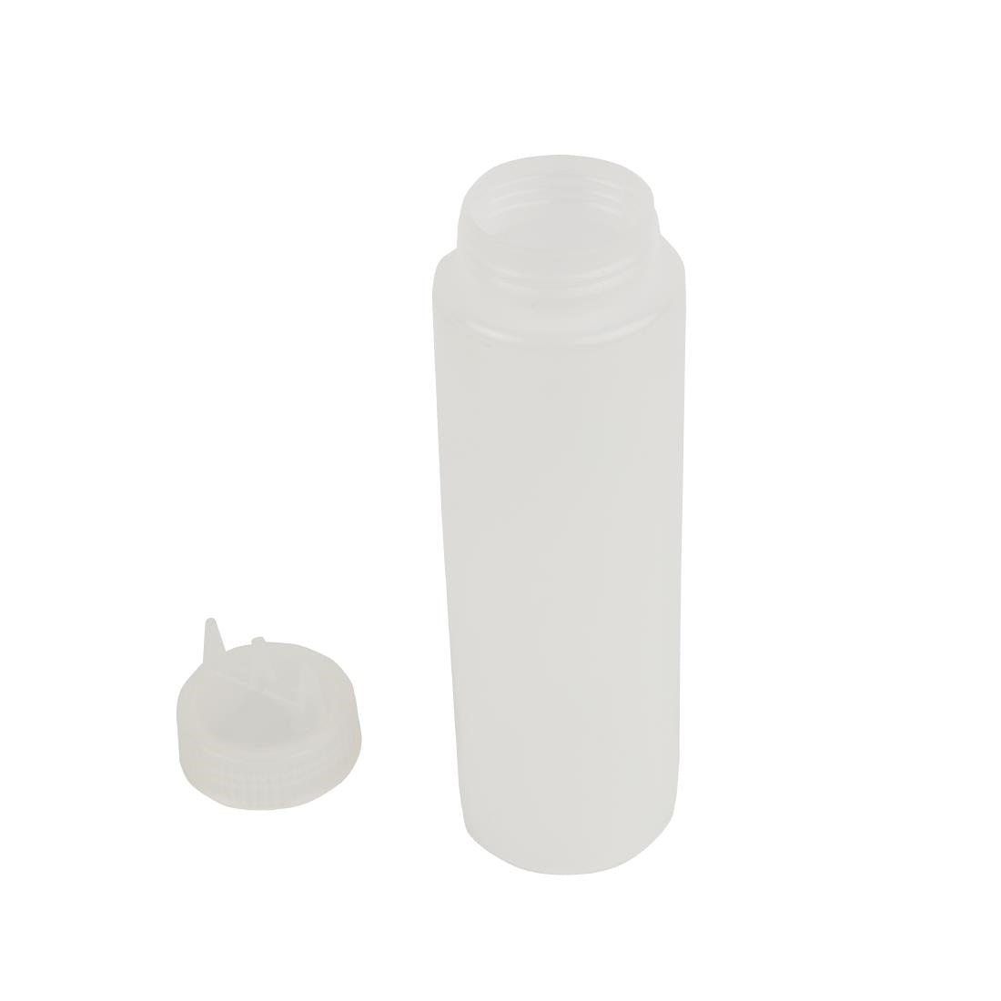 CW725 Vogue Clear 3 Nozzle Squeeze Bottle 24oz JD Catering Equipment Solutions Ltd