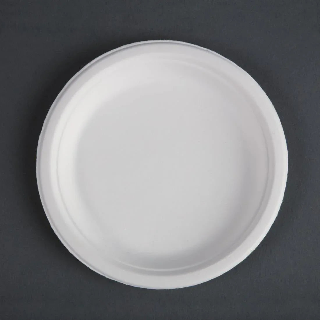 CW905 Fiesta Compostable Bagasse Plates Round 179mm (Pack of 50) - JD Catering Equipment Solutions Ltd