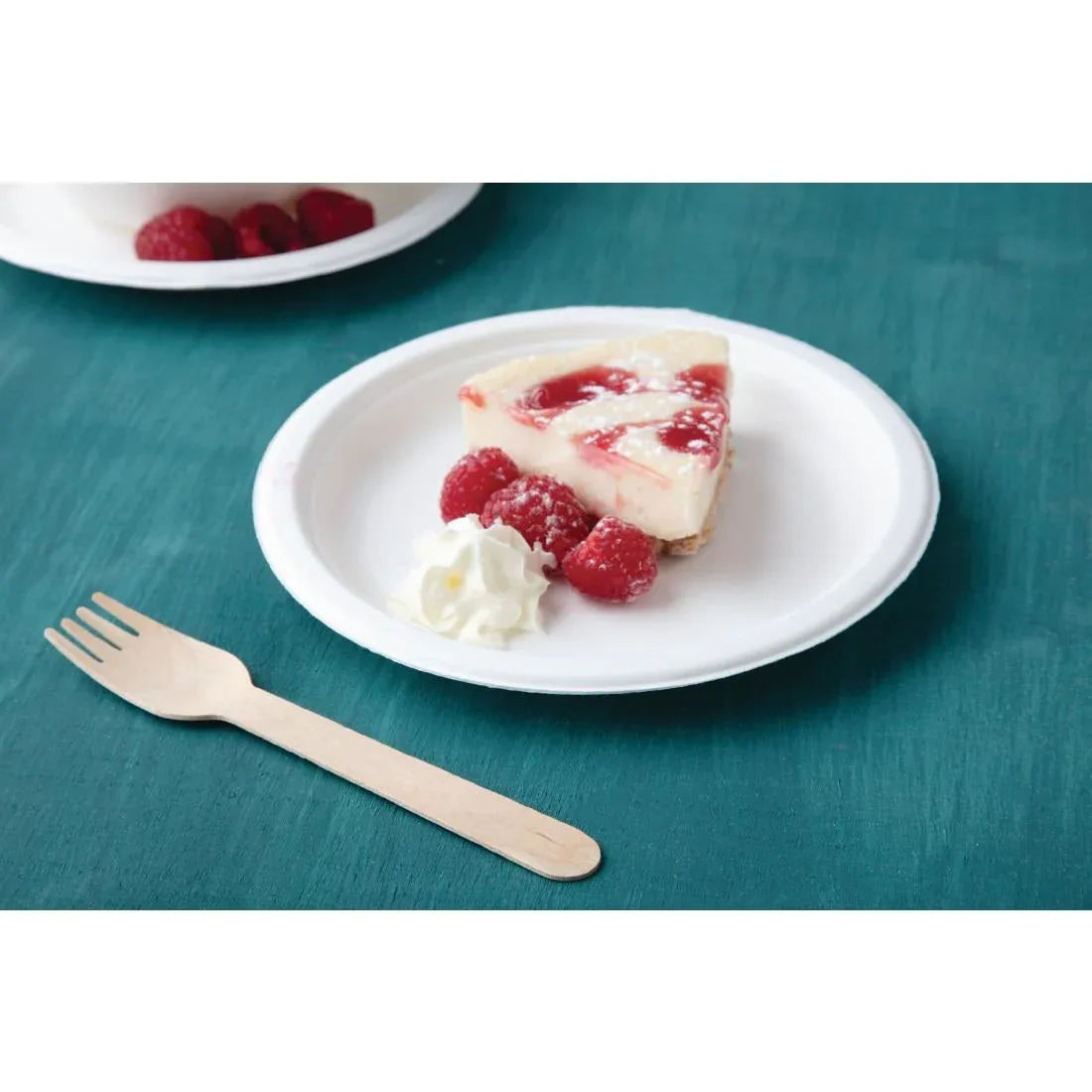CW905 Fiesta Compostable Bagasse Plates Round 179mm (Pack of 50) - JD Catering Equipment Solutions Ltd