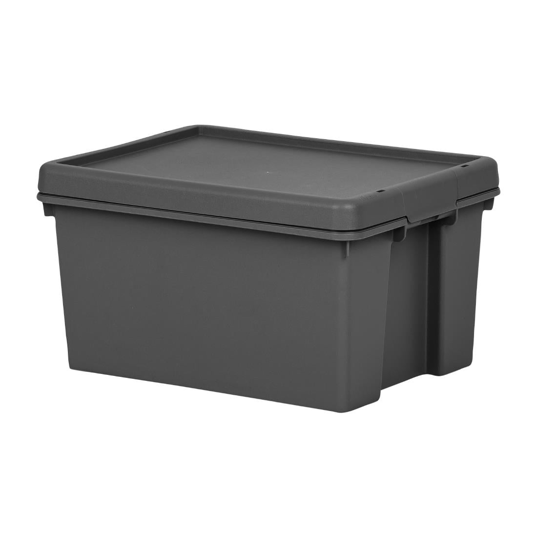 CX090 Wham Bam Recycled Storage Box & Lid Black 16Ltr JD Catering Equipment Solutions Ltd