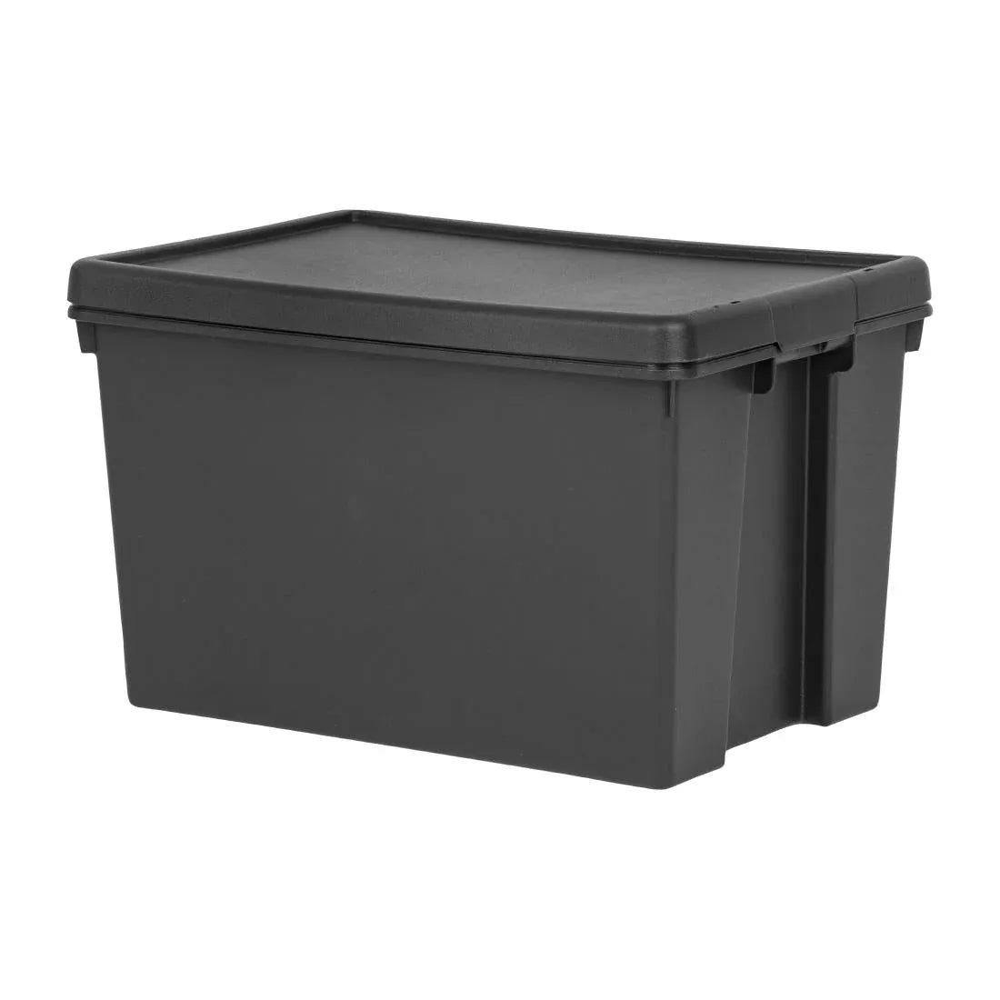 CX094 Wham Bam Recycled Storage Box & Lid Black 62Ltr - JD Catering Equipment Solutions Ltd