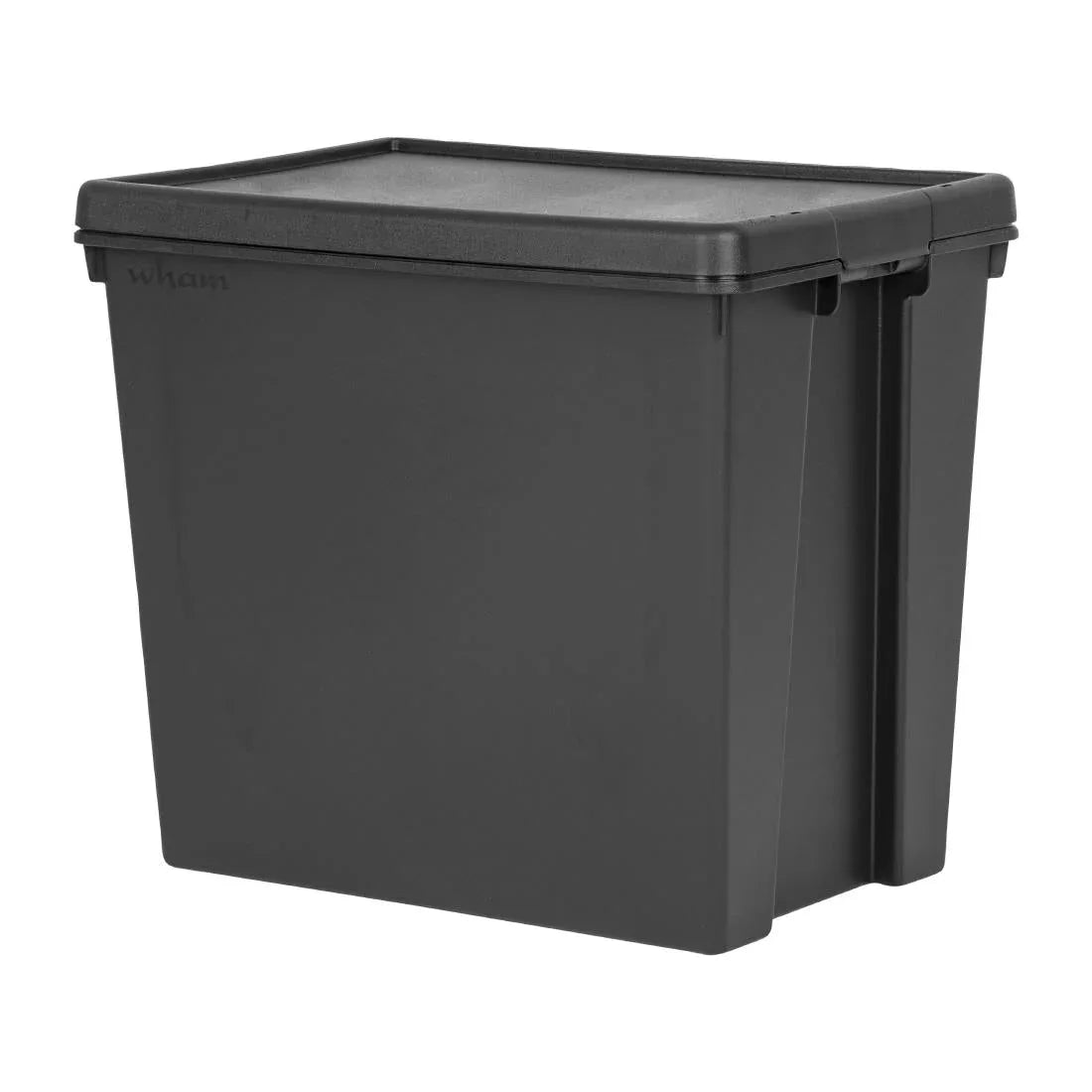 CX095 Wham Bam Recycled Storage Box & Lid Black 92Ltr - JD Catering Equipment Solutions Ltd