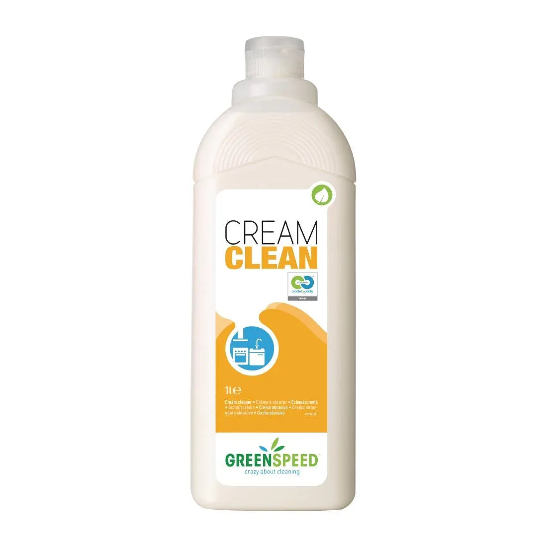 CX177 Greenspeed Unperfumed Cream Cleaner and Degreaser Ready To Use 1Ltr - JD Catering Equipment Solutions Ltd