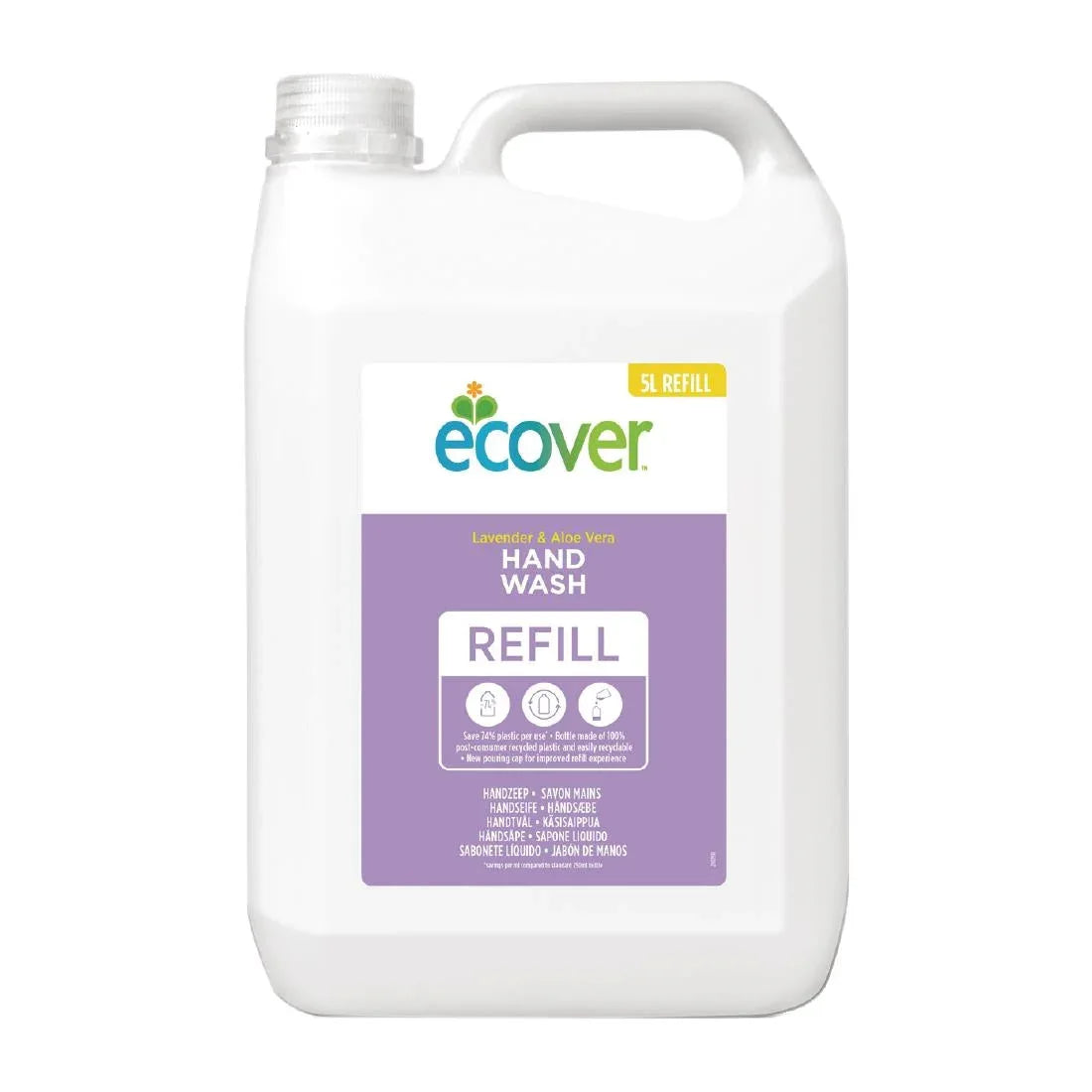 CX194 Ecover Perfumed Liquid Hand Soap Lavender 5Ltr - JD Catering Equipment Solutions Ltd
