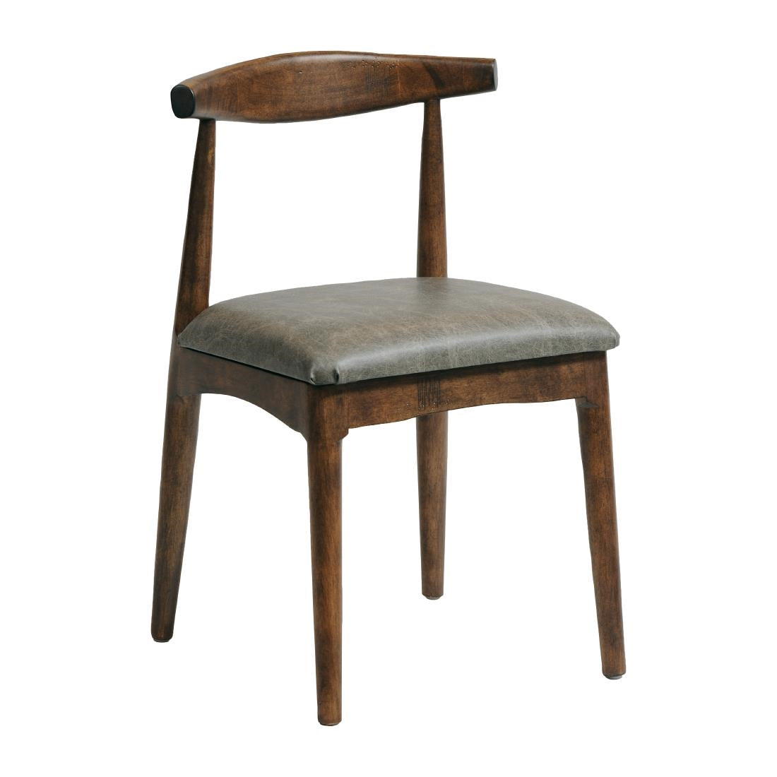 CX431 Austin Dining Chair Vintage with Helbeck Saddle Ash Seat (Pack of 2) JD Catering Equipment Solutions Ltd