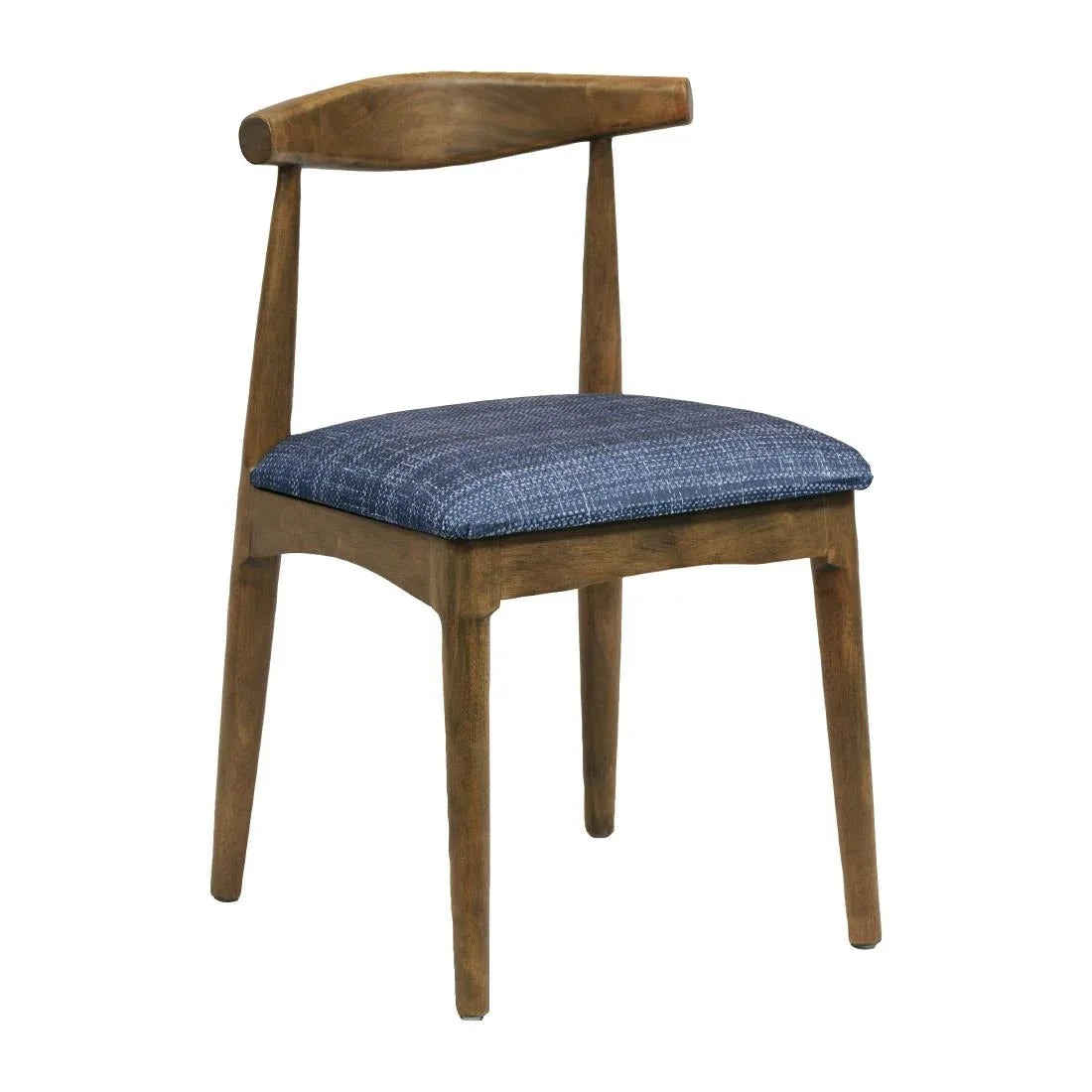 CX433 Austin Dining Chair Weather Oak with Helbeck Midnight Seat (Pack of 2) JD Catering Equipment Solutions Ltd