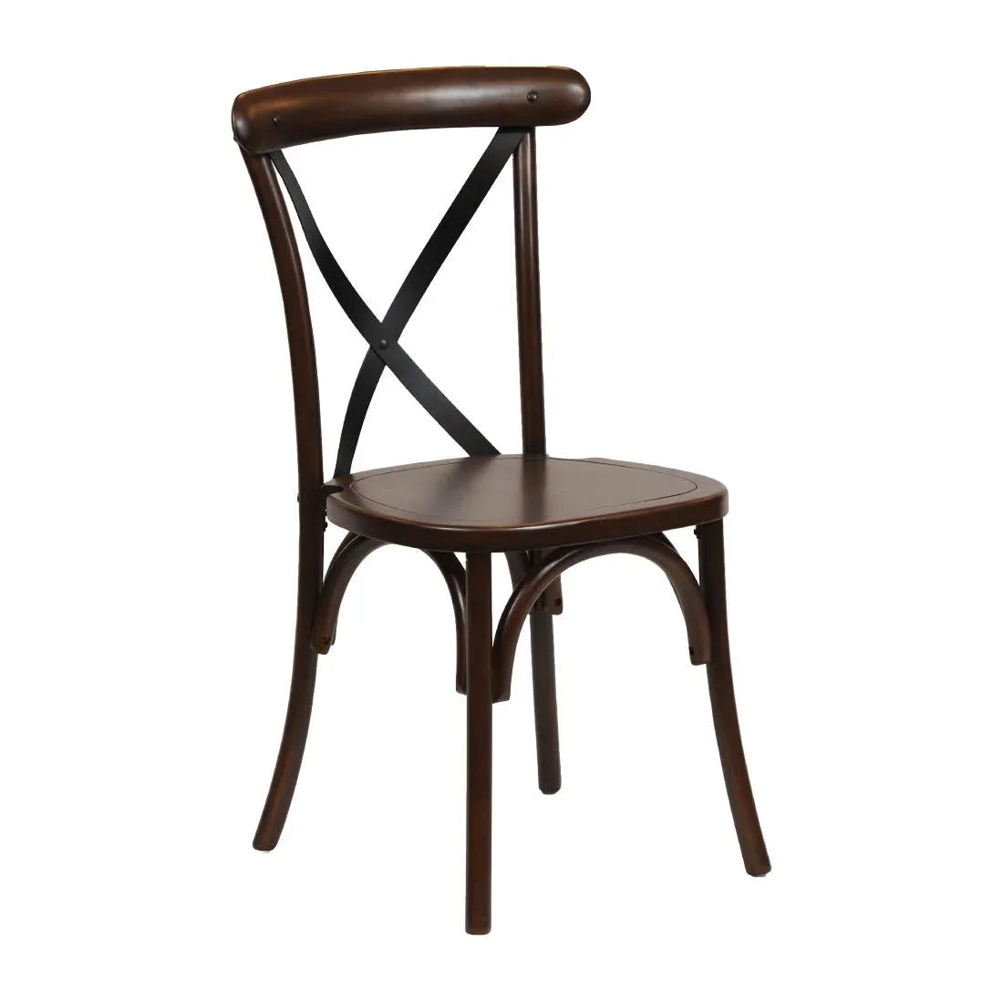 CX438 Bristol Dining Chair Dark Walnut (Pack of 2) - JD Catering Equipment Solutions Ltd