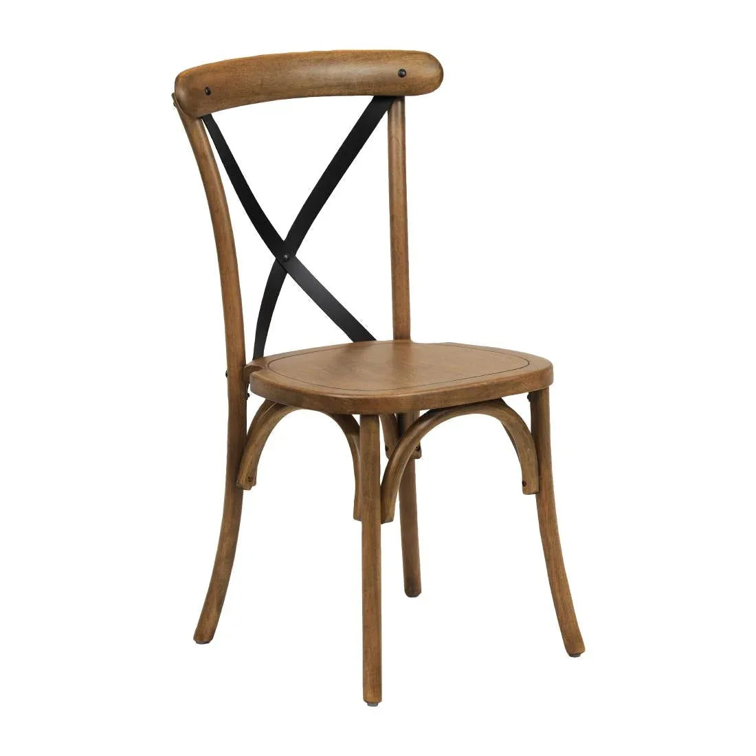 CX439 Bristol Dining Chair Weathered Oak (Pack of 2) - JD Catering Equipment Solutions Ltd