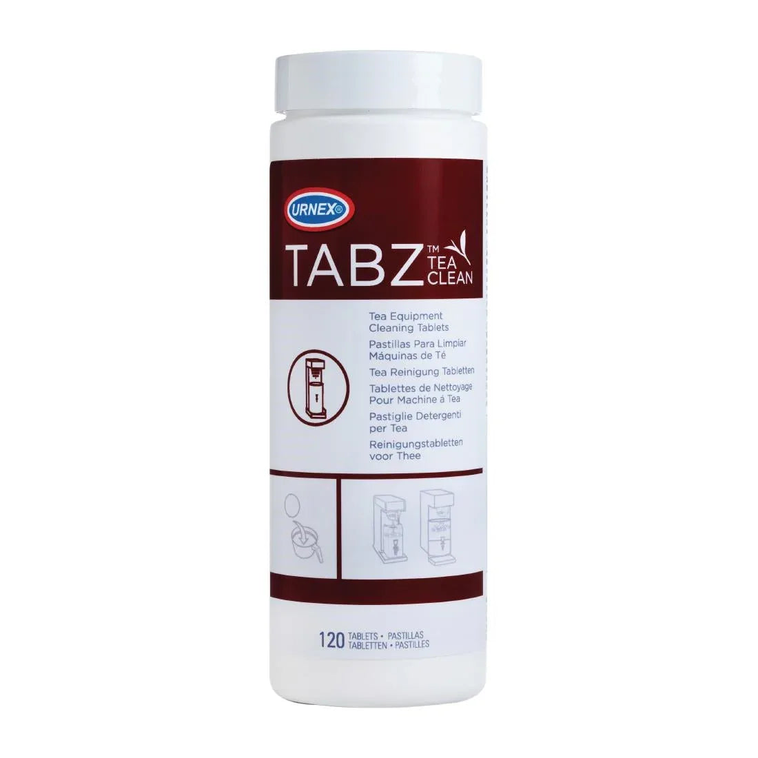 CX511 Urnex Tabz Tea Equipment Cleaner Tablets 4g (Pack of 120) - JD Catering Equipment Solutions Ltd