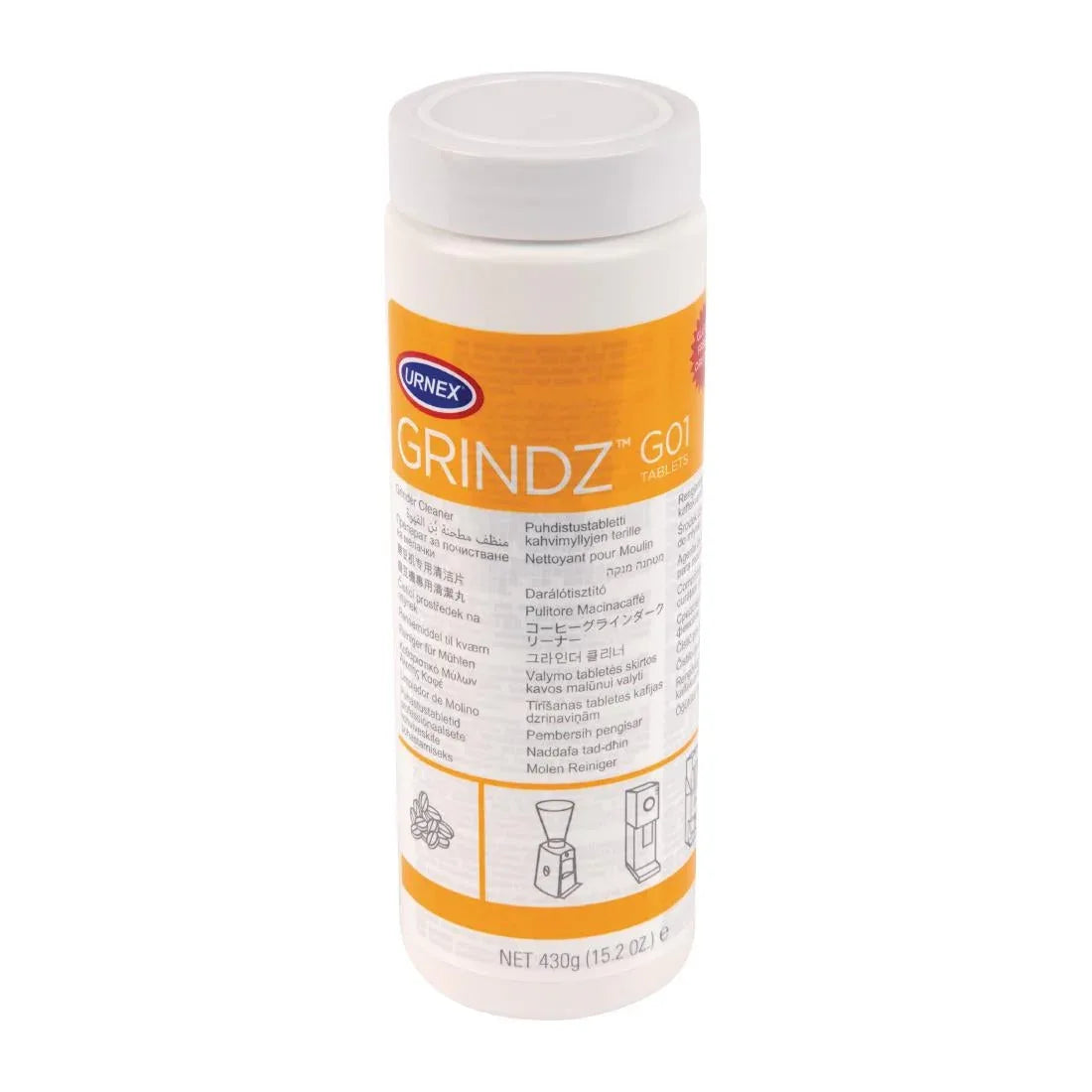 CX513 Urnex Grindz Coffee Grinder Cleaner Tablets 430g - JD Catering Equipment Solutions Ltd